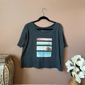 Roxy Charcoal Graphic Tee